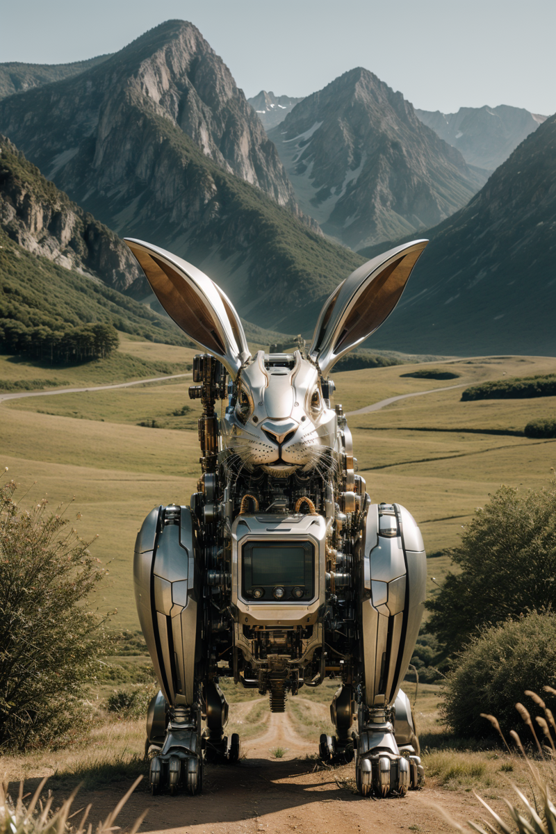 02259-3875464155-A mechanical rabbit, capturing the balance between technology and the environment, intricate details, nature background, tall gr.png